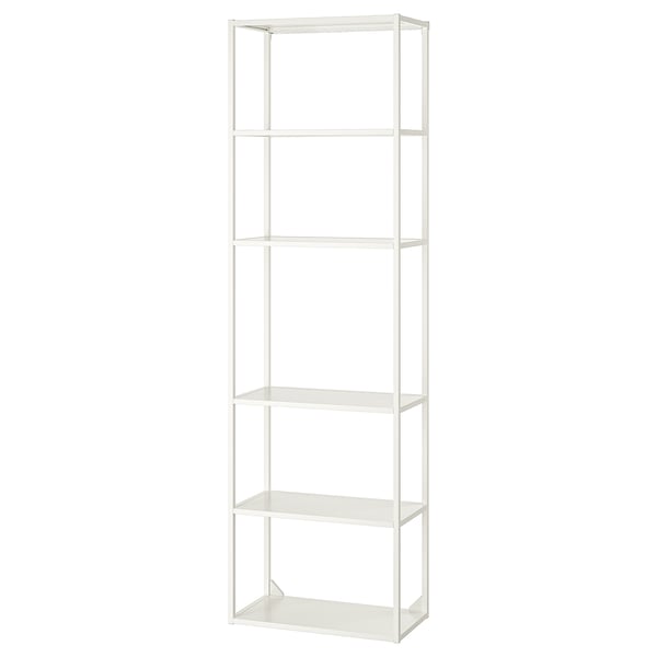 ENHET High fr w shelves, white, 24x12x80 "
