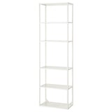 ENHET High fr w shelves, white, 24x12x80 "