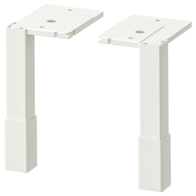 ENHET Legs f cabinet, white, 4 1/2 "