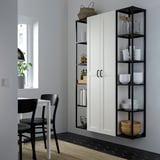 ENHET Storage combination, anthracite/white frame, 48x12 3/4x72 "