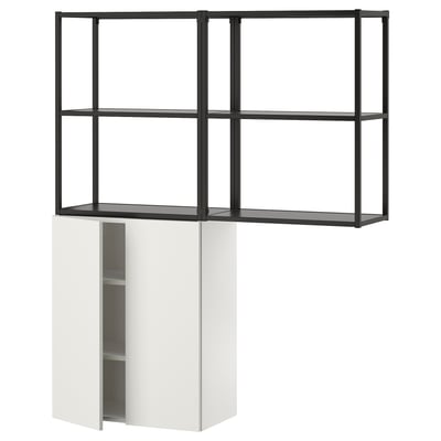 ENHET Storage combination, anthracite/white, 48x12 3/4x60 "