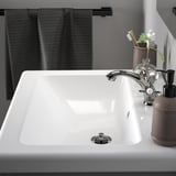 ENHET / TVÄLLEN Sink cab w drawers/sink/tap, gray/gray frame, 25 1/2x19 1/8x26 "