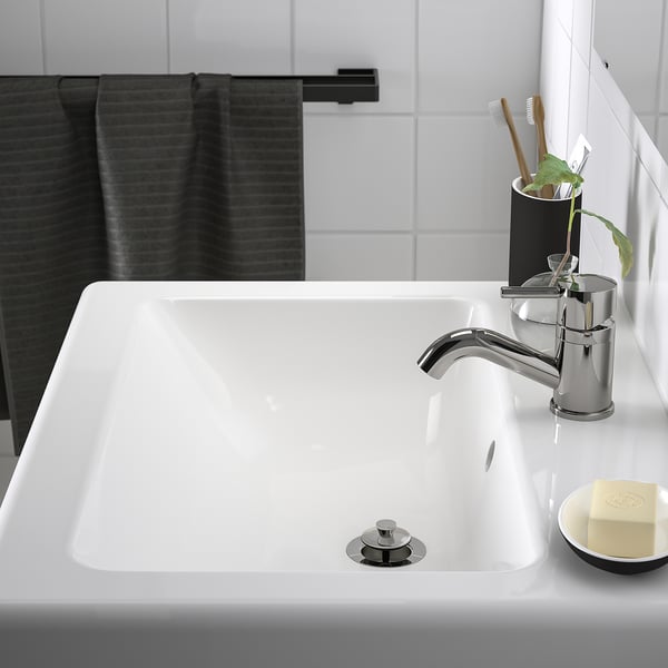 ENHET / TVÄLLEN Sink cab w drawers/sink/tap, white, 25 1/2x19 1/8x26 "