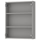 Option: ENHET Wall cb w 2 shelves, gray, 24x6x30 "