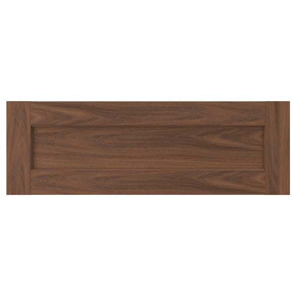 ENKÖPING Drawer front, brown walnut effect, 30x10 "