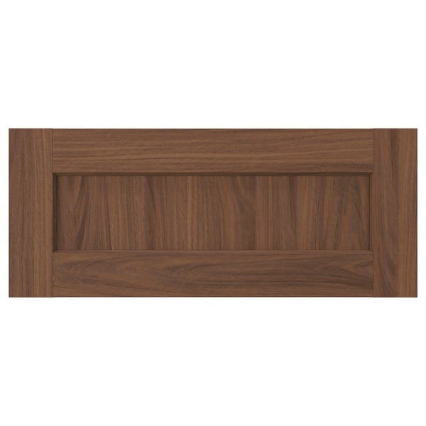 ENKÖPING Drawer front, brown walnut effect, 24x10 "