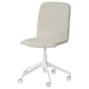 ERFJÄLLET Swivel chair with casters, Gunnared beige/white