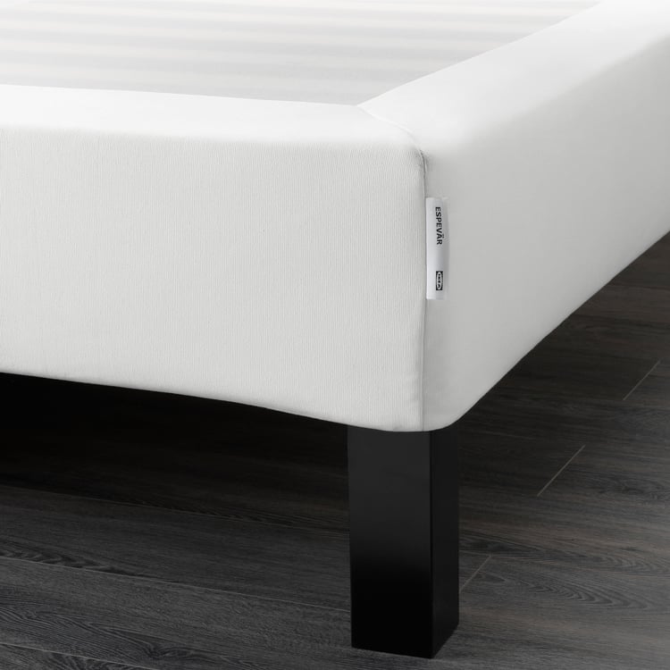 ESPEVÄR Slatted mattress base with legs, white, King IKEA CA