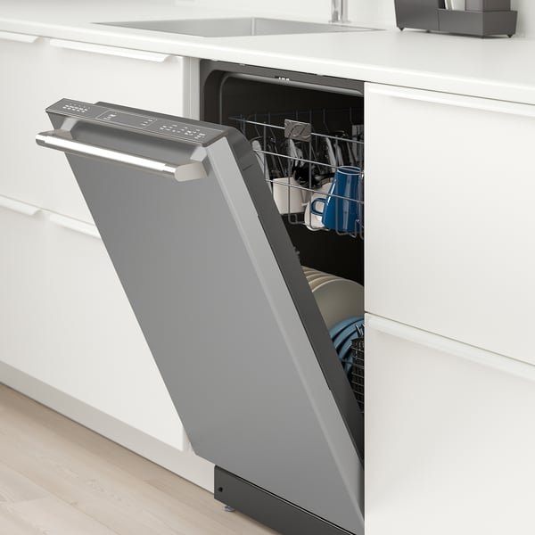 ESSENTIELL Builtin dishwasher, Stainless steel, 24" (60 cm) IKEA CA