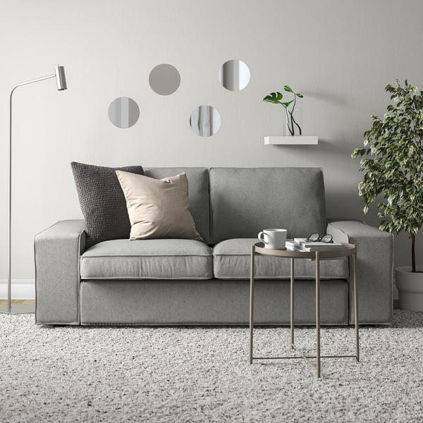 FÄRGEK Decorative mirror, gray, 7 7/8 "