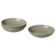 FÄRGKLAR Deep plate/bowl, matte green, 9 "