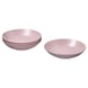 FÄRGKLAR Deep plate/bowl, matte light pink, 9 "