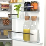 FÄRSKHET Bottom-freezer refrigerator, stainless steel color, 10.4 cu.ft