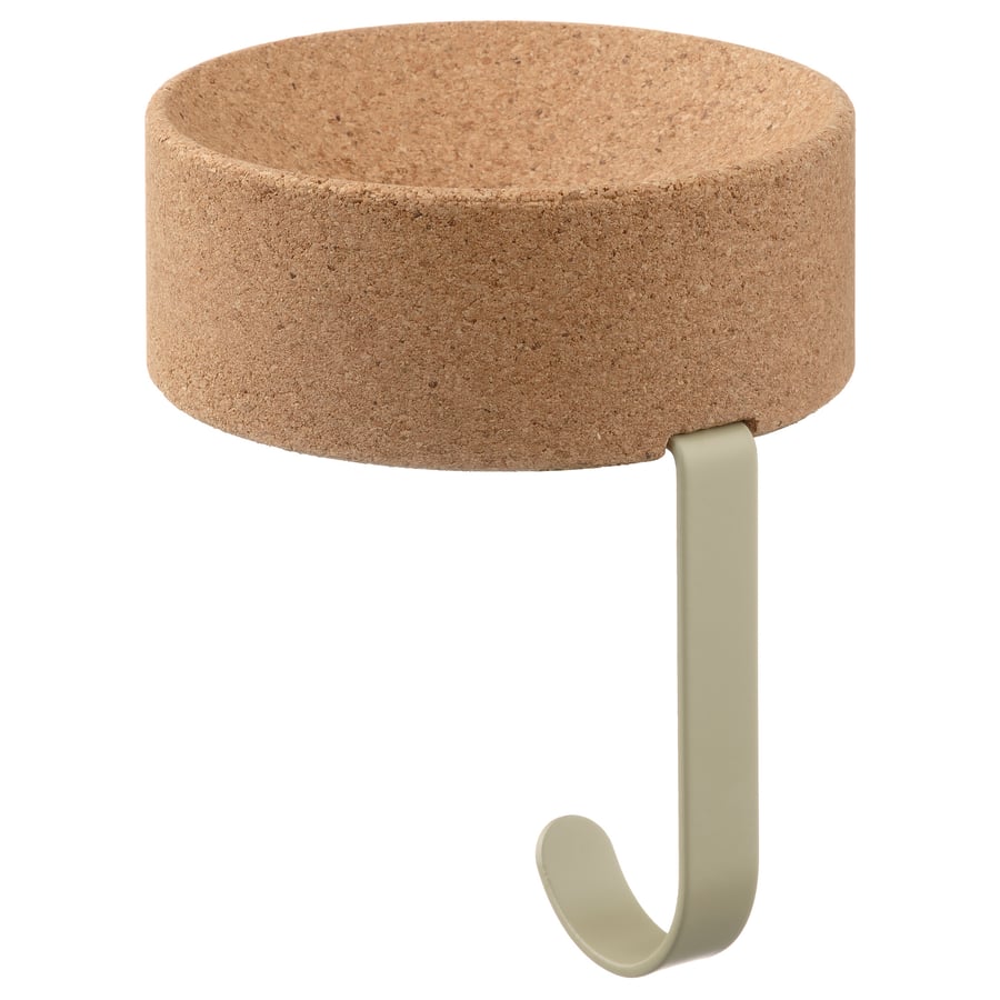 FAGNING portable table hook, cork/metal IKEA CA