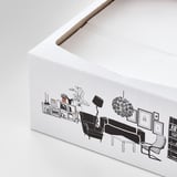 FAMILJ Paper napkin, white, 6 ¼x12 ½ "