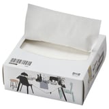 FAMILJ Paper napkin, white, 6 ¼x12 ½ "