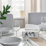 FAMILJ Paper napkin, white, 6 ¼x12 ½ "