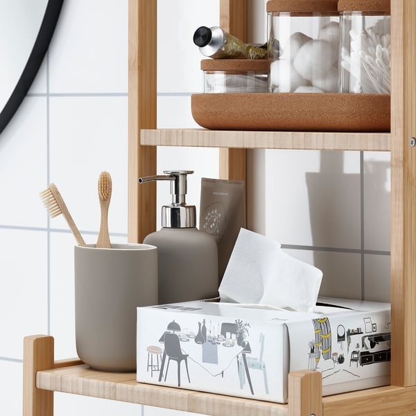 FAMILJ Paper napkin, white, 6 ¼x12 ½ "