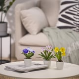 FEJKA Artifi potted plant w pot, set of 3, indoor/outdoor flower, 2 ¼ "