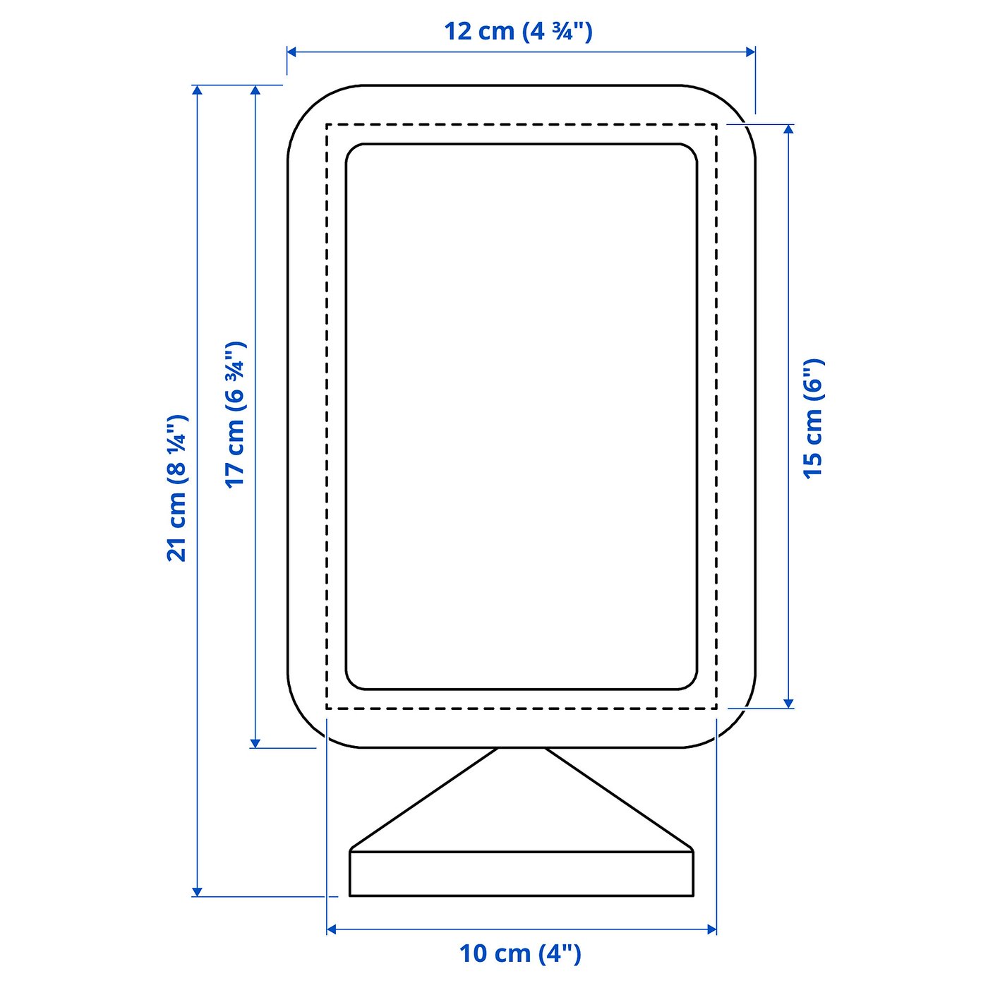 FIKONTRÄD frame, white, 10x15 cm (4x6