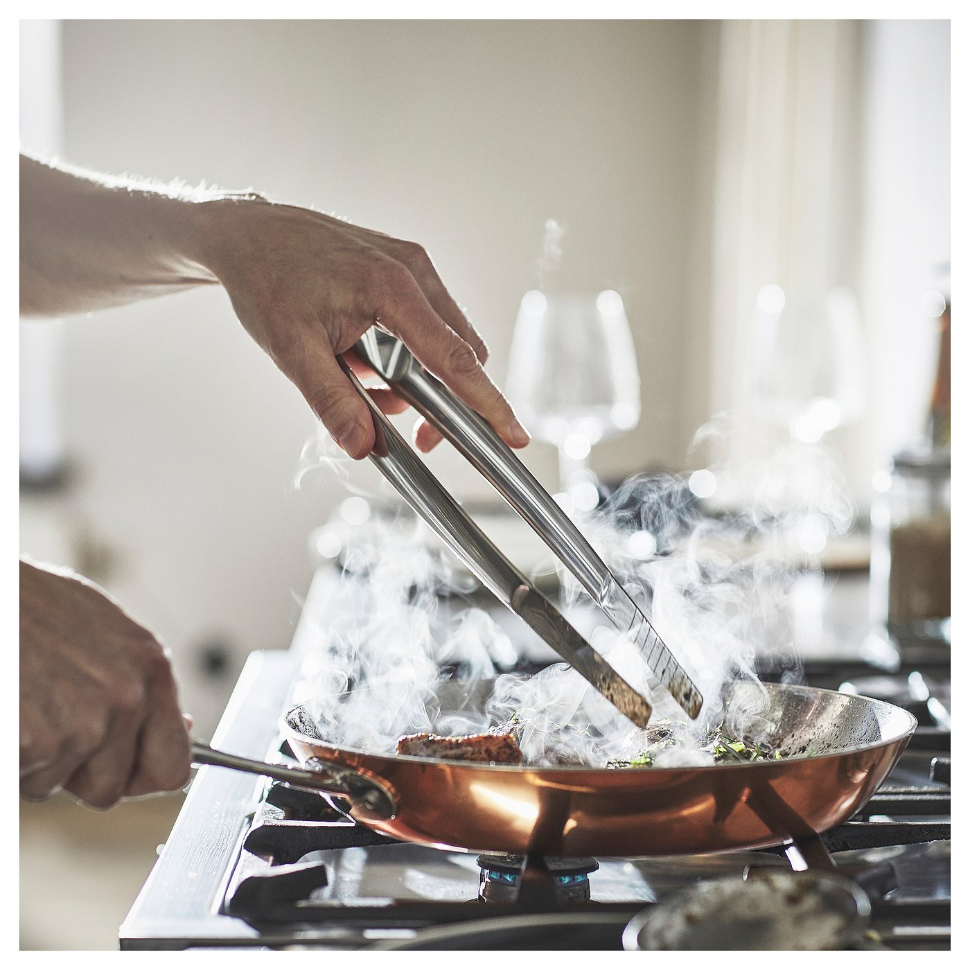 FINMAT tongs, stainless steel, 32 cm (13