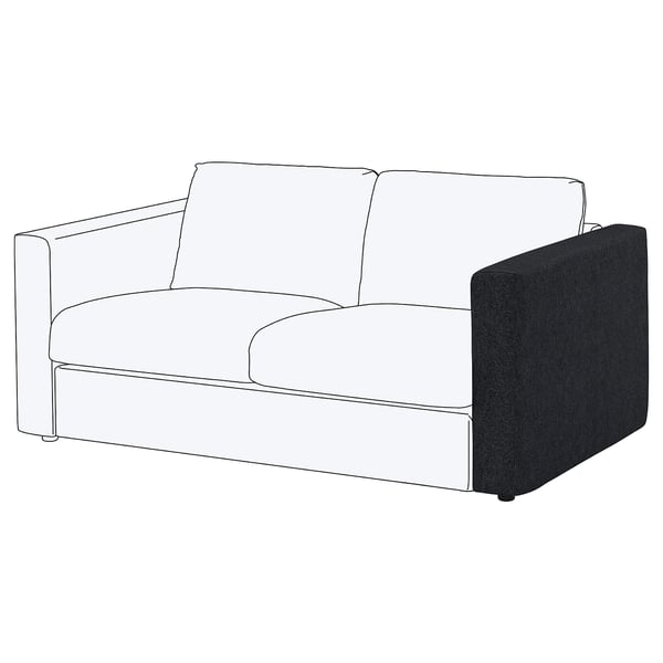 FINNALA Armrest, Tallmyra black/gray