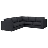 FINNALA Cover for sectional, 4-seat, Tallmyra black/gray
