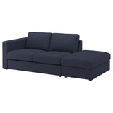 FINNALA Cover for sofa, with open end/Orrsta black-blue