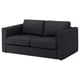 Option: FINNALA Loveseat, Tallmyra black/gray