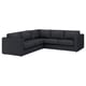 Option: FINNALA Sectional, 4-seat corner, Tallmyra black/gray