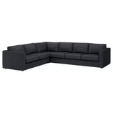 FINNALA Sectional, 5-seat corner, Tallmyra black/gray