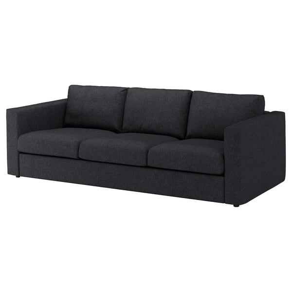 FINNALA Sofa, Tallmyra black/gray