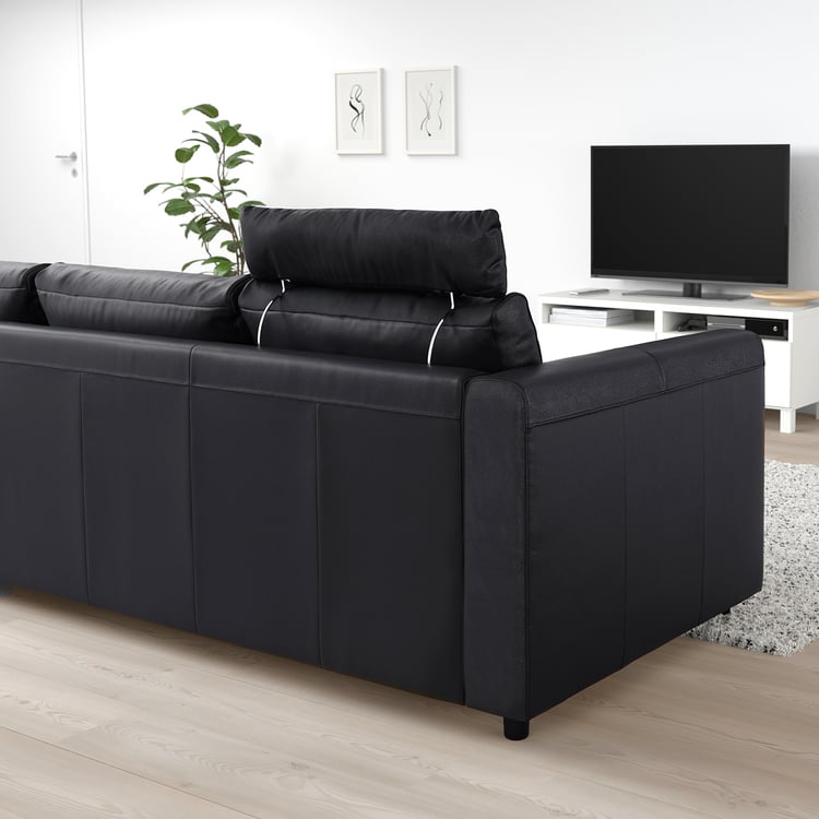 FINNALA sofa, with headrest/Grann/Bomstad black IKEA CA