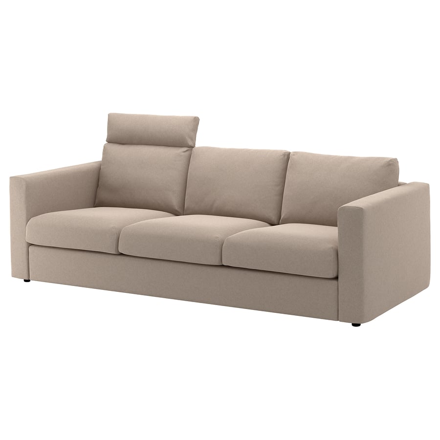 FINNALA sofa, with headrest/Tallmyra beige IKEA CA