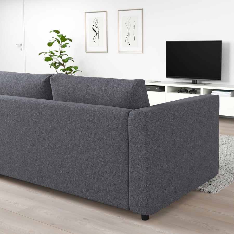 FINNALA sofa, with open end/Gunnared medium gray IKEA CA