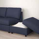 FINNALA Sofa, with open end/Orrsta black-blue