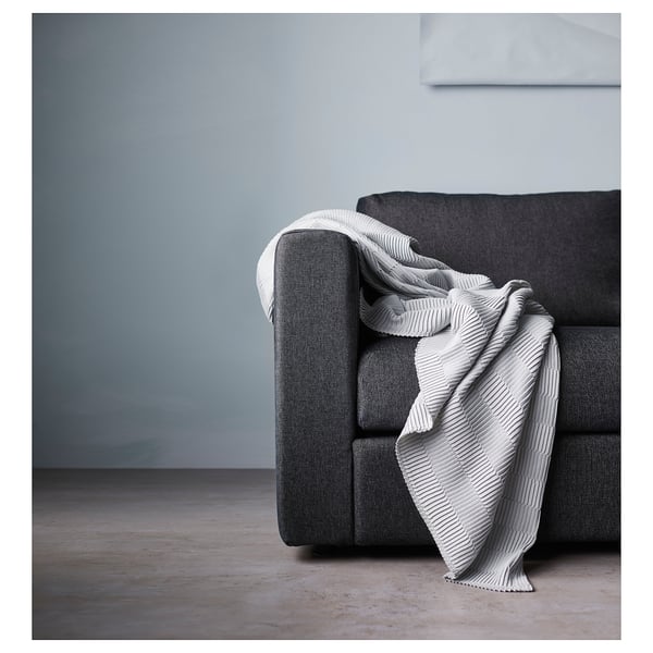 FINNALA Sofa, with open end/Tallmyra black/gray