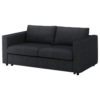 FINNALA Sofabed, Tallmyra black/gray