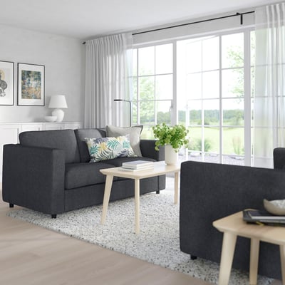 FINNALA Sofabed, Tallmyra black/gray