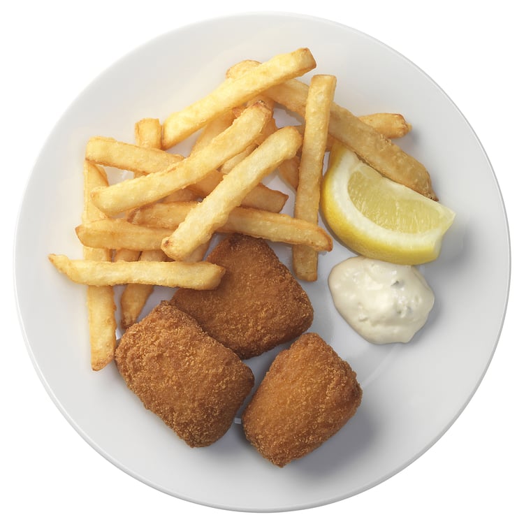 fish balls, french fries tartare sauce/half portion IKEA CA
