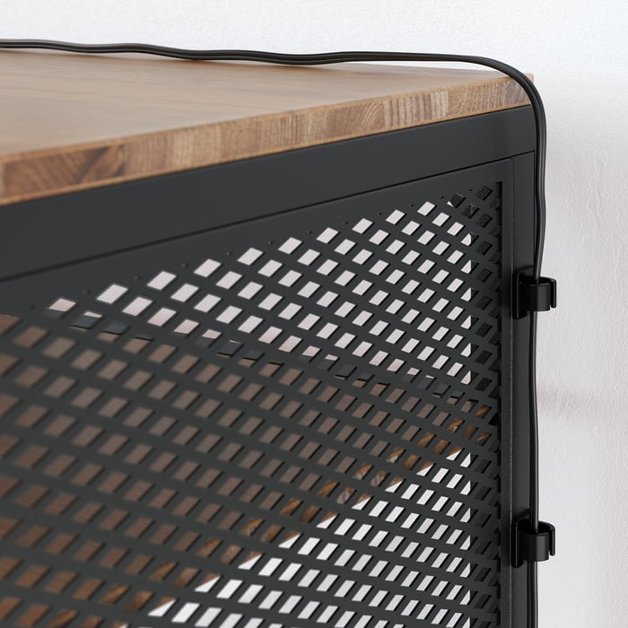 FJÄLLBO laptop table, black, 100x36 cm (393/8x141/8") IKEA CA