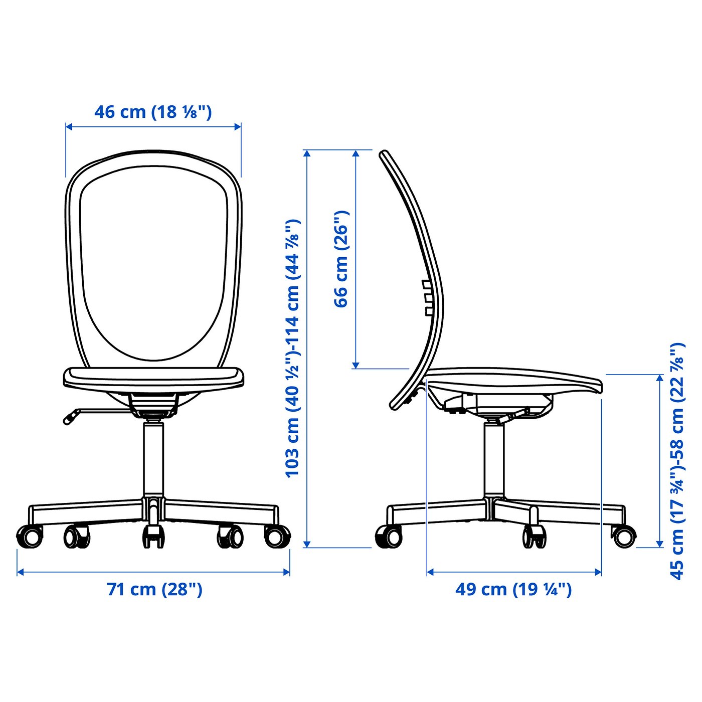 FLINTAN office chair, beige - IKEA CA