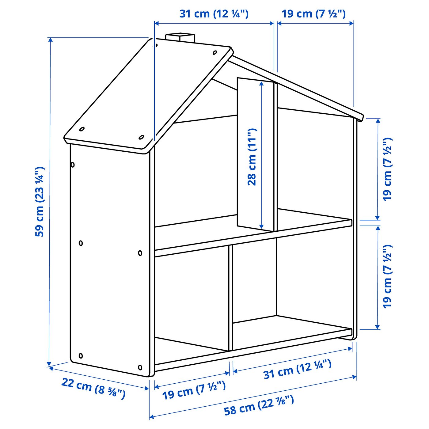 FLISAT doll house/wall shelf - IKEA CA