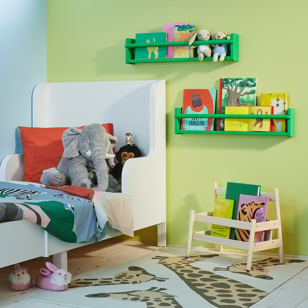 FLISAT Wall storage, green, 27 ½x3 ½x6 ¼ "