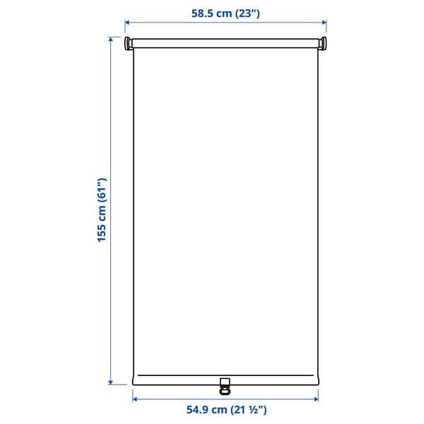 FÖNSTERBLAD Blackout roller blind, beige, 23x61 "
