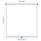 FÖNSTERBLAD Blackout roller blind, white, 58x61 "