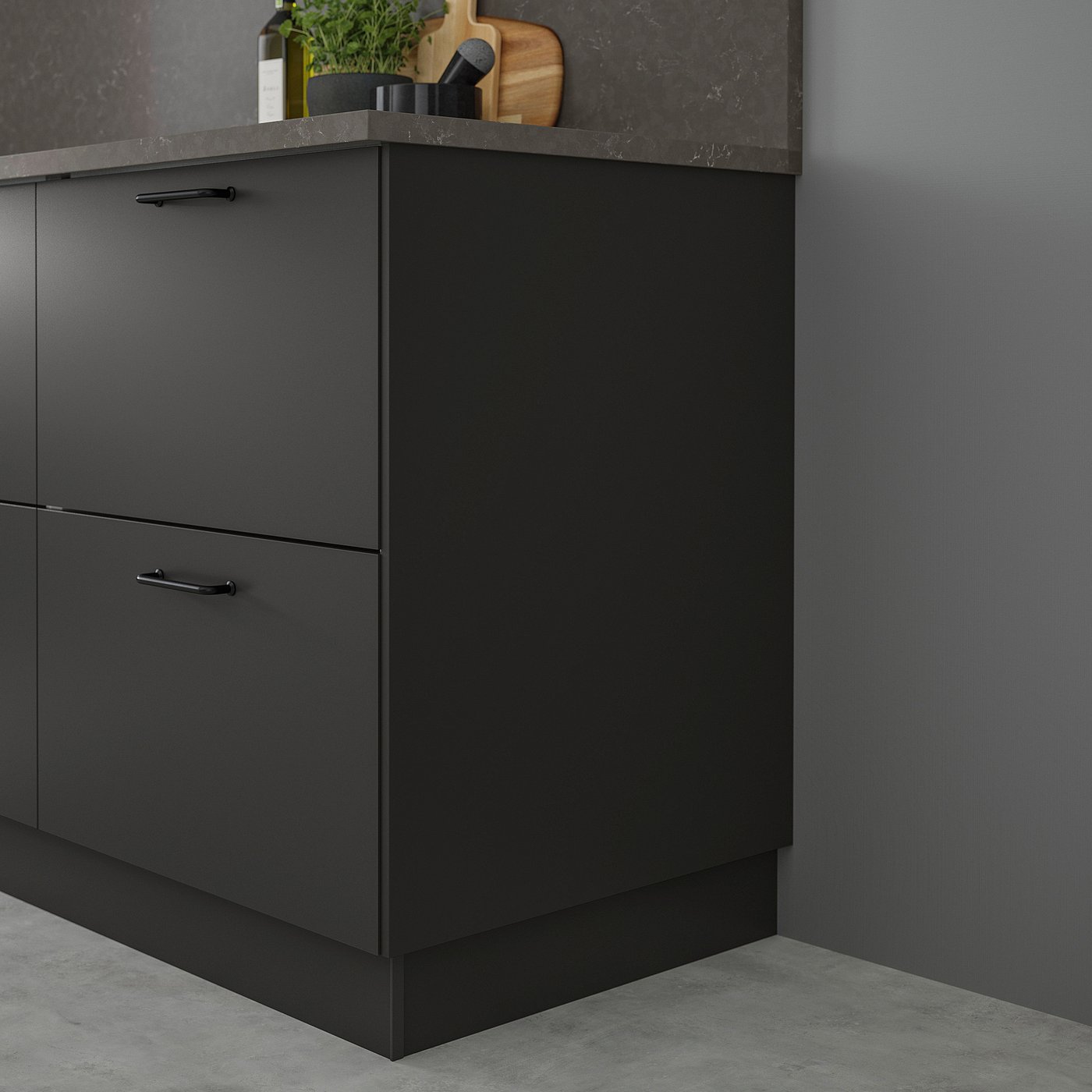 FÖRBÄTTRA cover panel, matte anthracite, 63x229 cm (25x90