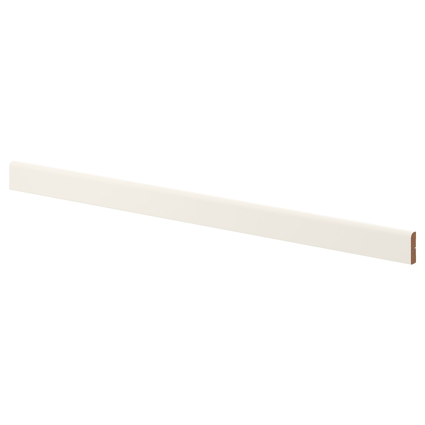 FÖRBÄTTRA rounded deco strip/moulding, matt white, 221 cm (87