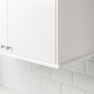 FÖRBÄTTRA Rounded deco strip/moulding, white, 87 "