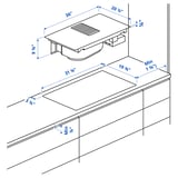 FÖRNEBO Induction cooktop/int. extractor
